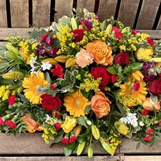 Autumnal Casket Spray