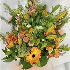 Orange &amp; White Sheaf