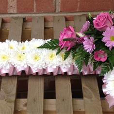 Based Cross with Pink Ribbon edge