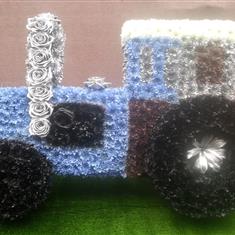 Tractor in blue