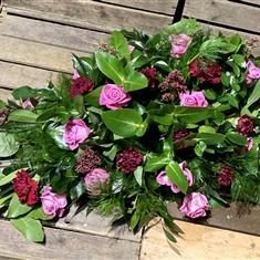 Rose and carnation Single End Spray 75cm