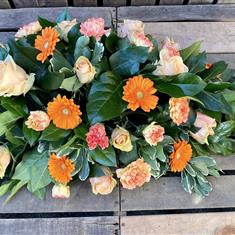 Gerbera, carnation and roses