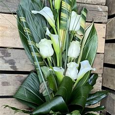 Rose and Calla lily sheaf