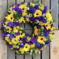 Loose purple and yellow ring