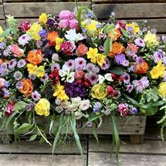 Beautiful bright Casket spray