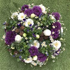Posy Purple White Green