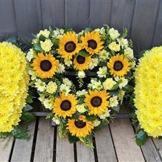 Triple Heart Yellow &amp; Purple 