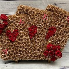 Pack of cards gold floral tribute