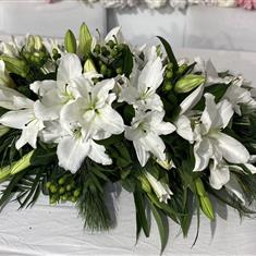 Classic Lily Casket Spray 