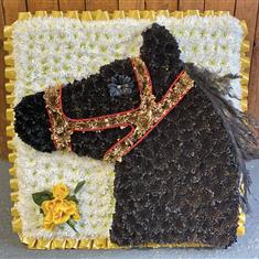 Horse head on board