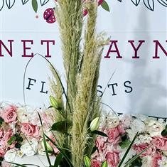 Pampas and lily arrangement 