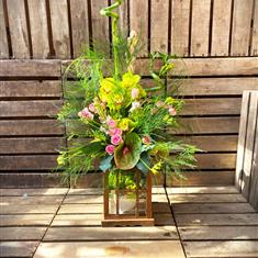 Arrangement Green and Pink 