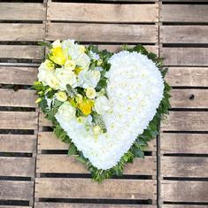 Heart Lemon, White and Yellow
