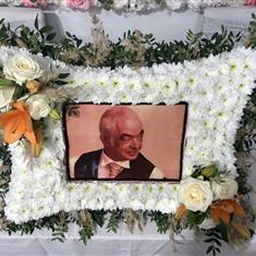 Photo frame in a pillow shape
