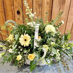 Natural pastel basket trug