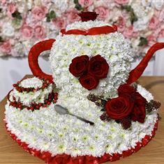 T-pot red and white 