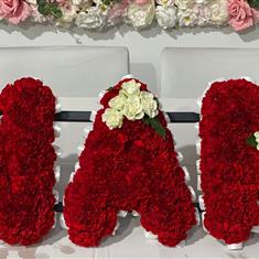 Nan in Red Carnations