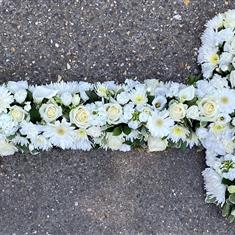 Cross all white Loose 4ft