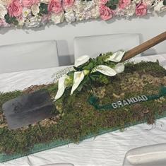 Spade on a Moss base