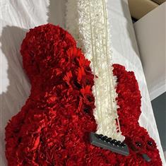 Guitar Red and White