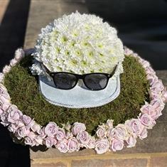 Baseball Cap Pink and white
