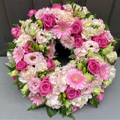 Pink Candy Floss Wreath