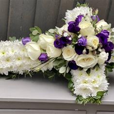 Petite Cross White and Purple
