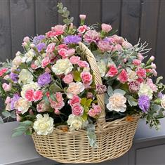 Basket of Carnations