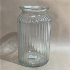 Ribbed Vase 18 x 12cm 