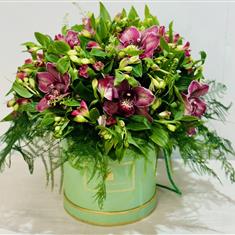 Alstro and Cymbidium Hat Box
