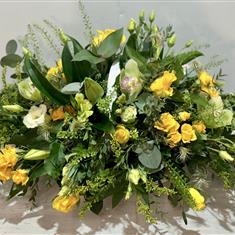 Yellow and green basket