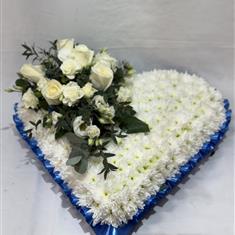 Blue and Cream Heart 