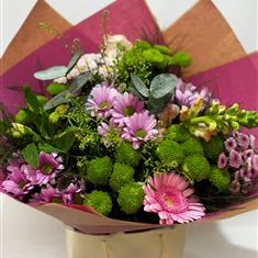 Pink and green gift box 