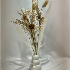 Pebble Vase with Flowers 