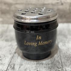 In loving Memory pot Metal