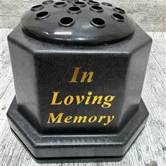 Grave pot Hardened plastic