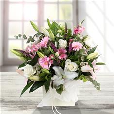 Pink and White Gift Bag 