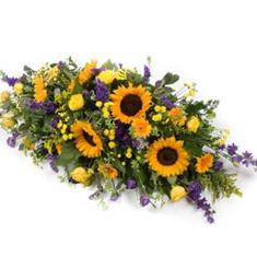 Purple and Gold Coffin Spray 