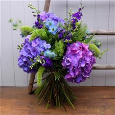 Blurple Hydreangea Handtied 