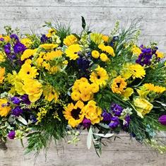 Sunshine and Serenity casket spray