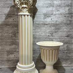 Urn and pedestal 