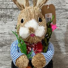 Rustic Straw Spring man Bunnie