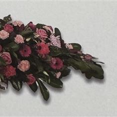 Rose and carnation double end spray