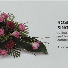 Rose and carnation single end spray