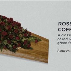 Rose floral coffin spray