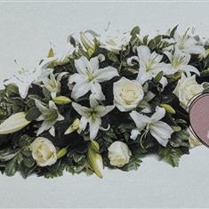 Lily and Rose coffin spray 